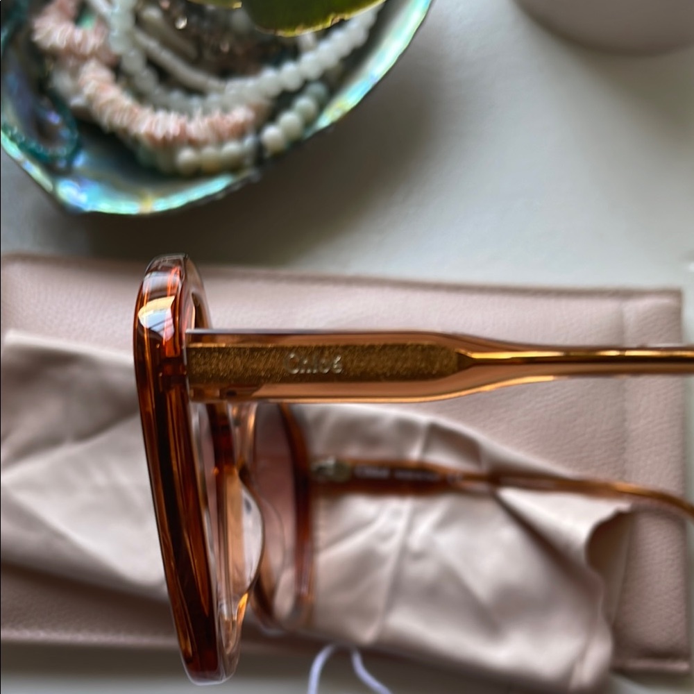 Chloe Sunglasses in Pink and Brown - Picture 8 of 16